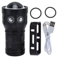 thumbnail image 2 of Linterna de buceo, linterna impermeable IPX8, linterna de buceo, linterna de buceo probada profesionalmente, 2 of 12