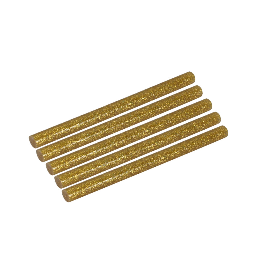 5pcs 7mm Dia 100mm Long Hot Melt Glue Adhesive Stick Gold Tone
