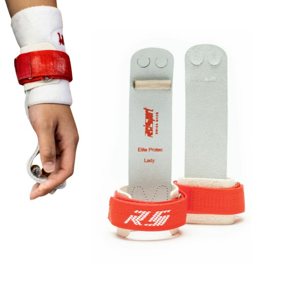 Protecciones de gimnasia Reisport Protec de cuero triple resistencia
