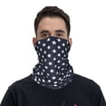 thumbnail image 7 of Stars Navy Blue Whiteneck Gaiter Elastic Balaclavas Face Mask Versatile Bandana For Men Women, 7 of 7