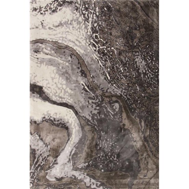 Art Carpet 841864116335 7 x 10 ft. Titanium Collection Geode Woven Area Rug, Gray
