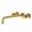 Brushed Brass, variant on Kingston Brass KS6050DX Concord Two-Handle 3-Hole Wall Mount Roman Tub Faucet in Matte Black