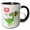Black/White, variant on 3drose, Cute Image of Dinosaur, 15oz Mug