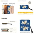 thumbnail image 3 of ZUXONGSY West Highland Terrier Print Tote Bag with Portable Cosmetic Bags Purse for Women PU Leather Top Handle Satchel Set with Waterproof Travel Toiletry Bag Credit Card Holder Wallet for Workout, 3 of 4
