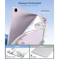 thumbnail image 3 of MoKo for iPad Air 13 inch Case M2 2024, iPad Air 13 Case with Soft Translucent Frosted TPU Back Cover, Slim Smart Folio Protective iPad Air 13" Case, iPad Air 13 inch Cover,Fragrant Flowers, 3 of 9