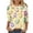 Yellow*1, variant on Pxxlle Womens Easter T Shirts Funny Easter Bunny Eggs Graphic Tees Plus Size 3/4 Sleeve Crewneck T Shirts for Family Party S