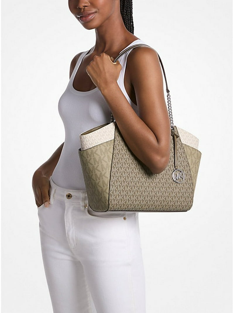 Michael Kors Outlet Jet Set Large Color-Block Signature Logo