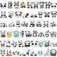 thumbnail image 3 of Wrapables Waterproof Vinyl Stickers for Water Bottles, Laptop, Phones, Skateboards, Decals for Teens, 100pcs, Panda, 3 of 7