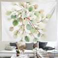 thumbnail image 2 of RKSupls Tapestry Wall Hanging Art, Eucalyptus Leaves Bouquet Hanging Tapestry Decoration for Daily Bedroom, Living Room, Dorm, Apartment Hallway Home Decor,80*60in, 2 of 5