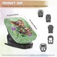 thumbnail image 6 of KUIFORTI St Patricks Car Decorations Car Seat Sun Shade Cover Baby Travel Accessories, Green Leaf Car Seat Cooler Infant Car Seats Heat Protector Keeps Your Toddler Baby Seat at a Cool Temperature, 6 of 7