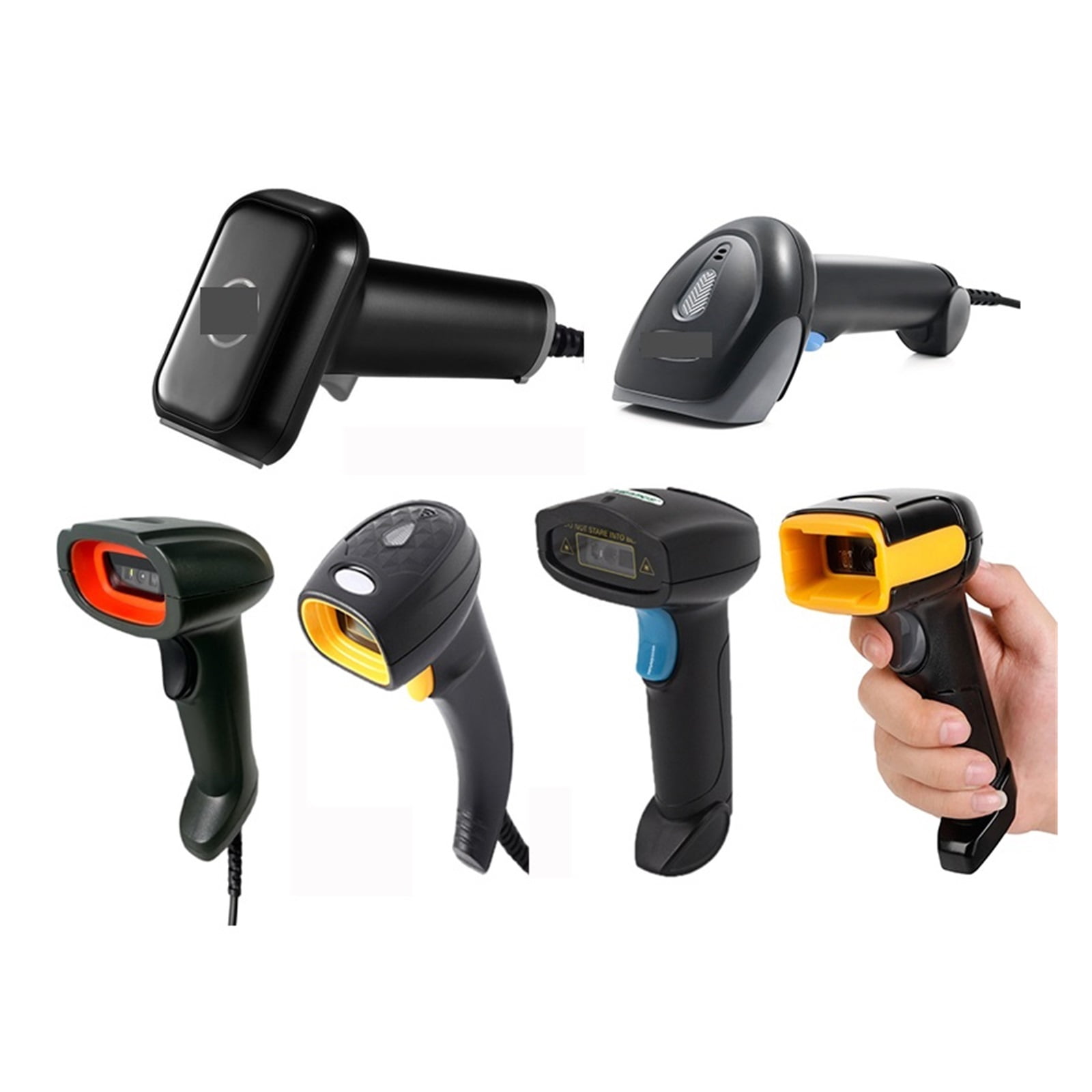 2D Barcode Scanner Wired Handheld Barcode Scanner 1D/2D QR Code Reader Portable USB Wired For Inventory POS Terminal ,Easy to Operate