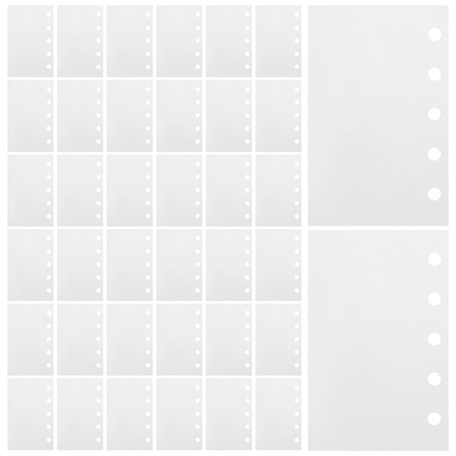 unbranded 100Ud Hojas Para Organizar Stickers Con Papel Liberador Y Para De 5 Anillos