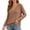 Brown, variant on Smsaxvxz Sweaters for Women Lightweight Loose V-neck Long Sleeve Hollow Out Knit Pullover Tops Fall Fashion Blouse White M