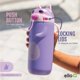 thumbnail image 5 of Ello Ellies Botella de agua para niños de acero inoxidable con aislamiento al vacío de 12 oz con pajita y asa de transporte incorporada y tapa con cierre a prueba de fugas para mochila escolar, lonche, 5 of 5