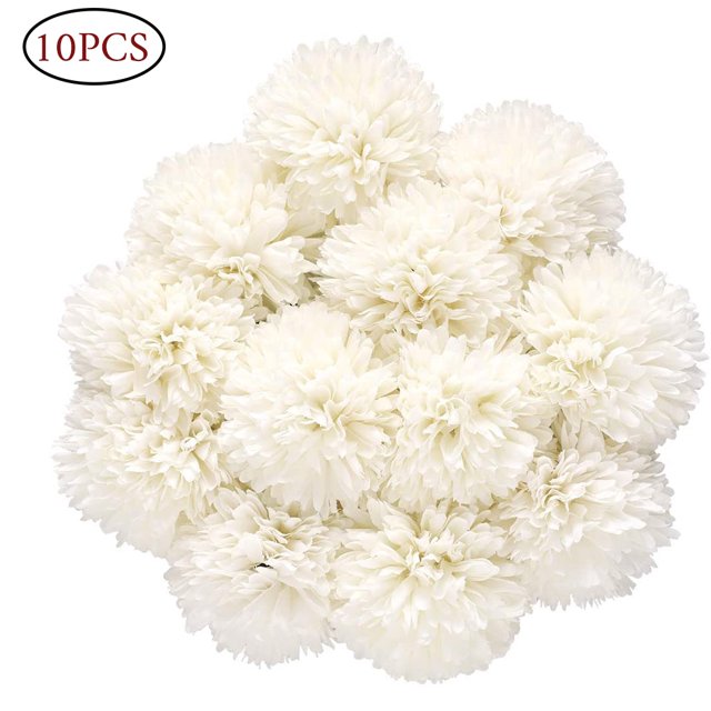 Tifuly Künstliche Hortensie Blumen, 11 Zoll Seide Pompon Chrysantheme Kugel Blumen für Hausgarten Party Büro Dekoration, Braut Hochzeitssträuße, Blumenschmuck, Mittelstücke (Rosa Lila-12 Stück) Ormromra LL-2104-4