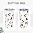 thumbnail image 2 of Penguin Tumbler with Lid and Straw Animal 20oz Insulated Stainless Steel Cup Beige Travel Coffee Mug Water Bottle for Women Gift for Birthday Christmas, 2 of 8