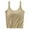 Coffee, variant on fatyb Summer Built in Bra Tank Top Womens Crop Going out Cami Shirts Spaghetti Strap Sleeveless Camisole