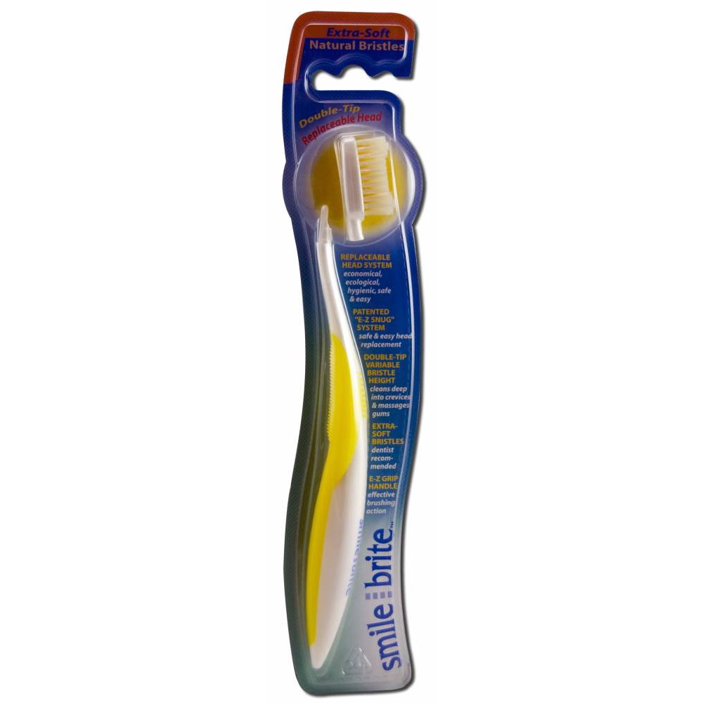 Smile Brite Toothbrushes Replaceable Head Toothbrushes Natural