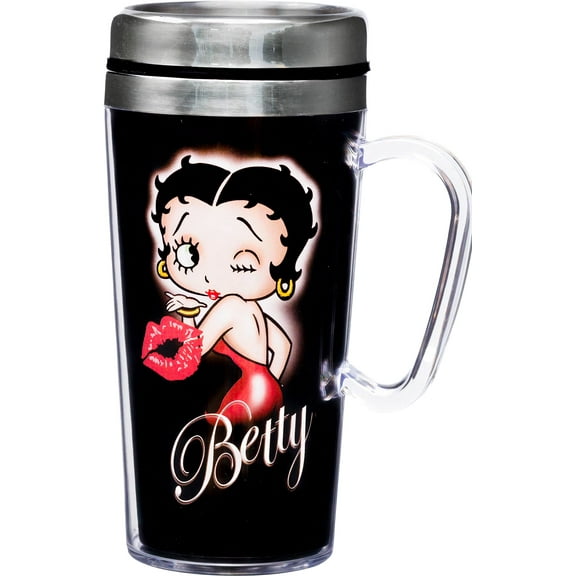 BETTY BOOP KISS ACRYL TRVL MUG