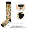thumbnail image 3 of FORMRS Womens Knee High Socks Casual Long Thick Travel Daily Wear, 2 Pairs, Orange Leaves, 3 of 6