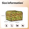 thumbnail image 5 of Xecao Tropical Summer Fruit Print 4 Slice Toaster Cover with Pockets, Small Appliance Cover, Dust and Fingerprint Protection, Machine Washable, 5 of 7