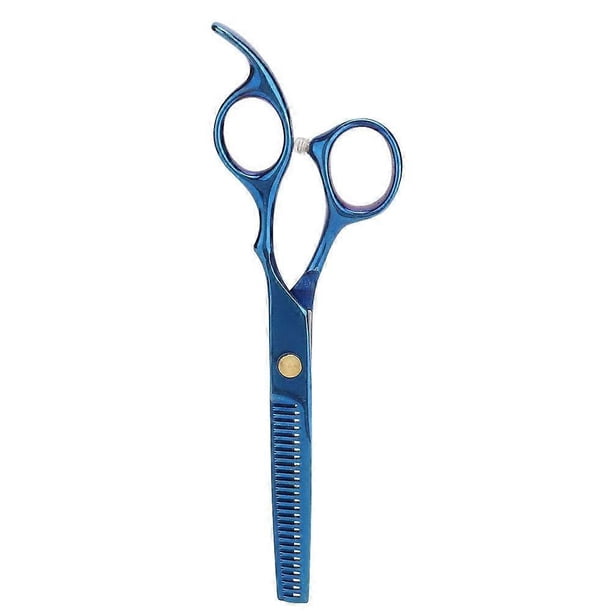 Juego de tijeras de corte de cabello de 6 pulgadas y tijeras de entresacar para barbería, coloridas, para uso en salón o en casa.