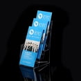 thumbnail image 3 of Acrylic Brochure Holder Clear Flyer Holder Rack Multipupose Countertop Organizer Brochure Holder for Documents Menu Pamphlets A4 3 Tier, 3 of 6
