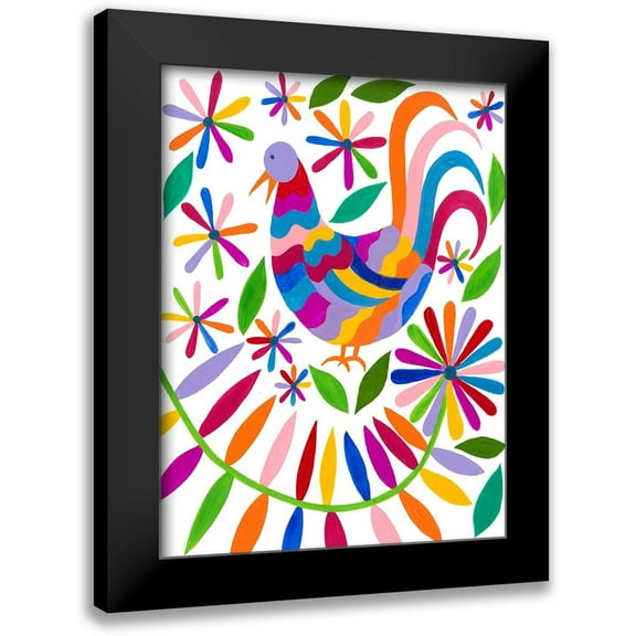 Moore, Regina 12x14 Black Modern Framed Museum Art Print Titled - Otomi Bird I