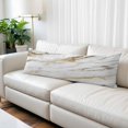 thumbnail image 2 of Modern White Gold Long Body Pillow Covers, Abstract Marble Geometric Soft Breathable Throw Pillow Cases with Invisible Zipper, Decorative Pillowcase Pillows Protectors for Sofa Bed Couch 20"x60", 2 of 9