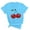 Light Blue, variant on Busydd Womens Tops Stylish Cherries Graphic Tee Shirts Round Neck Short Sleeve Summer Tops Regular Casual T-Shirts for Women