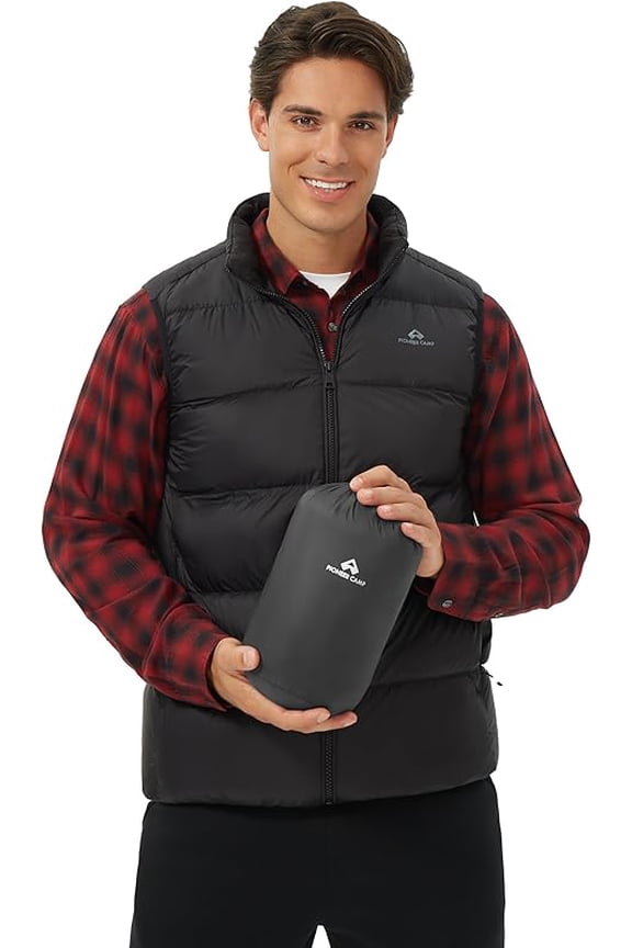 Down Vest Men Pioneer Camp 700 Fill Power Packable Lightweight