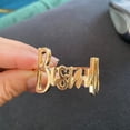 thumbnail image 3 of Napkin Rings - Set of 6 Metal Napkin Rings with Bismillah Letter (Gold), 3 of 5