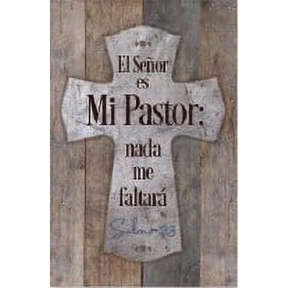 DEXSA El Señor Es Mi Pastor - Psalm 23-The Lord is my Shephard - Inspirational Saying in Spanish 6x9 Wood Plaque with Easel and Wall Hanger