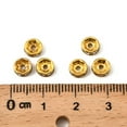 thumbnail image 2 of 100 pc Iron Rhinestone Spacer Beads Grade B Rondelle for Jewelry Craft Making Findings Straight Edge Golden 7~8x3~3.5mm Hole: 2mm, 2 of 4