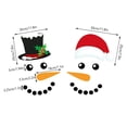 thumbnail image 3 of 22pcs Merry Christmas Decorative Garage Door Decorative Snowman Sticker Refrigerator Decal Snowman Face Garage Christmas Set Reflective Car Sticker For Kids Valentines Day Stickers, 3 of 5