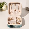 thumbnail image 6 of Polar Bear Travel Portable Square Jewelry Box Earring Necklace Bracelet Organizer Storage Display Case Holder Stand Decorative Box Organize, 6 of 6