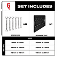 thumbnail image 2 of Milwaukee Tool 6pc Double End Flare Nut Wrench Set - Metric, 2 of 12