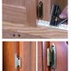 thumbnail image 5 of Paquete de 4 bisagras de cierre automático, bisagras superpuestas de 270 grados, bisagras de cromo pulido para muebles y gabinetes, bisagras empotradas para gabinetes de cocina con tornillo (negro), 5 of 5