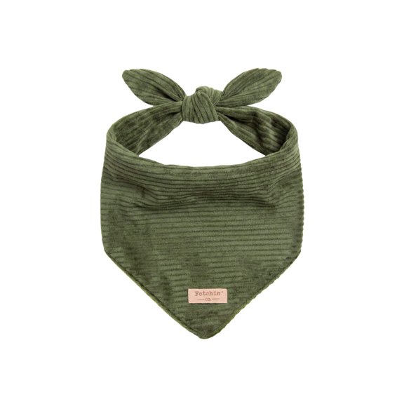 Green Corduroy Bandana