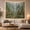 Bird and Mushroom, variant on Mountain Lake Forest with Main Stand Evergreen Trees, Mystical Fantasy for Space Lovers, Galaxy Room Decor, Housewarming Gift, Tapestry Wall Hanging for Bedroom and Dorm