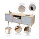 thumbnail image 4 of Mueble de TV Top Living Estilo Vintage Café y Gris, 4 of 7