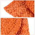 thumbnail image 4 of Bolsos de mano de paja para mujer Bolsos de playa de verano Bolsos de mano de tejido envolvente Naranja TUNC Sencillez, 4 of 5