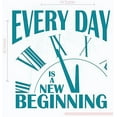 thumbnail image 5 of Everyday is a New Beginning Vinyl Lettering Motivational Wall Words, Teal, 23x23, 5 of 5