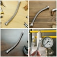 thumbnail image 3 of GOOHOCHY 2pcs Replacement Air Compressor Hose Stainless Steel Flexible Tubing Air Compressor Parts Replacement Compressed Air Piping, 3 of 8