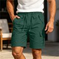 thumbnail image 5 of Zeliretfy Mens Shorts Cargo Shorts Classic Loose Casual Wear With Pockets And Denim Shorts Hip Hop Cropped Jeans Work Shorts with Cargo Pockets Authentics Classic Relaxed Fit Five Pocket Cargo Short, 5 of 8