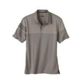 thumbnail image 2 of Adidas - Heathered 3-Stripes Colorblocked Polo - A213 - Grey Three - Size: S, 2 of 3