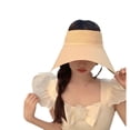 thumbnail image 5 of SikaFu Japanese UV Sunscreen Hat For Women In Summer, UV Resistant Empty Top Hat, Sun Hat With Large Brim To Cover Face, Beach Sun Hat, Trendy, 5 of 9