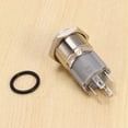 thumbnail image 5 of 6X 12V 16mm Car LED Light Momentary Horn Button Metal Switch Push Button Blue, 5 of 6