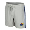 thumbnail image 2 of Men's Colosseum Gray Kansas Jayhawks Mac Shorts, 2 of 3