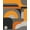 Orange, Pattern 2, variant on Design&I 8'x10' Washable Area Rug Extra Large Skid-Resistant Low Profile Orange Gray Geometric Design Elegant Abstract Shapes with Curved and for Living Room, Family